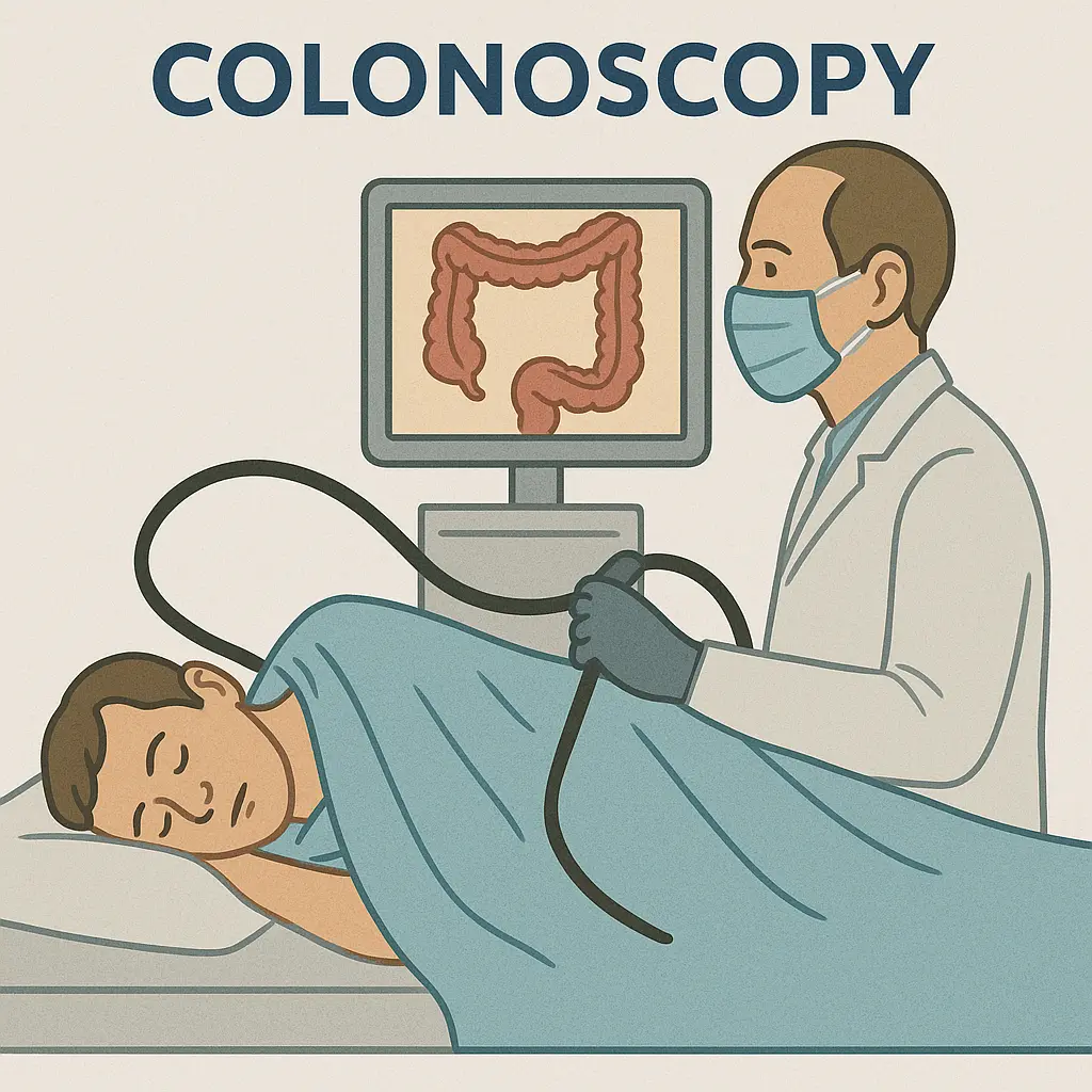 Mesin colonoscopy untuk melihat bahagian dalam usus besar